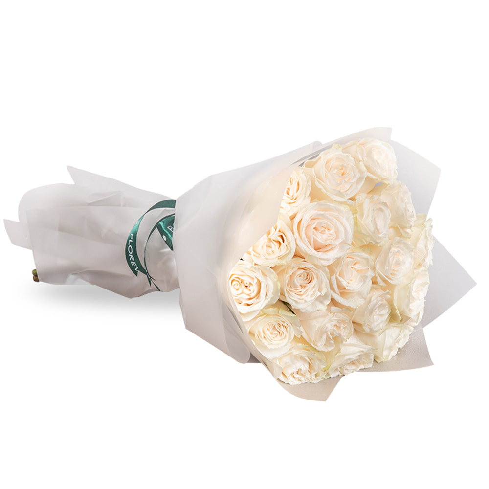 بوكيه ورد أبيض