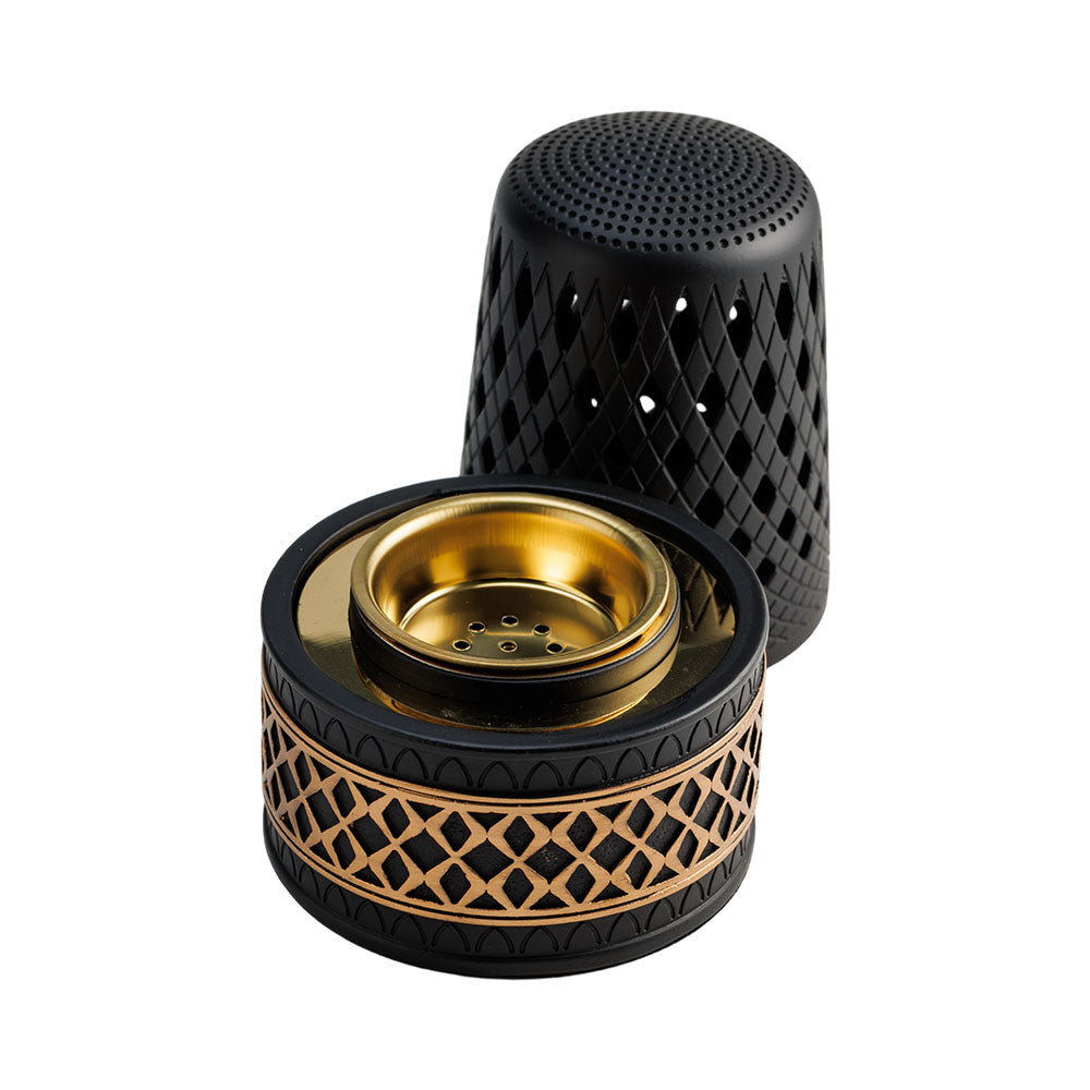 مبخر دائري ذهبي اسود